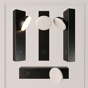 Modern Scandinavian Wall Lamp 3D model image 1 