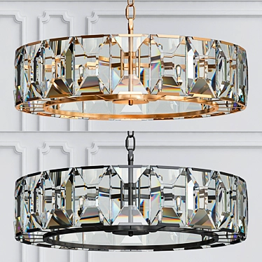 Crystal Loft Chandelier - Rh Harlow 3D model image 1 