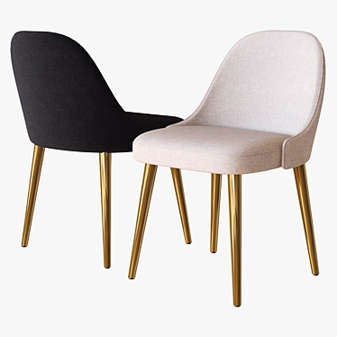 West Elm Mid-Century Chair 3D model image 1 