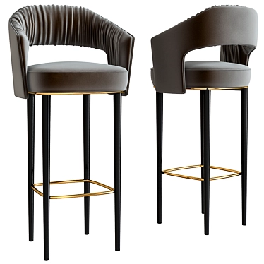 Elegant Elevation: BRABBU Bar Chair 3D model image 1 