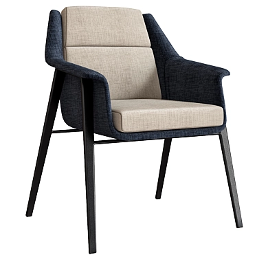 Elegant Comfort: Minotti Armchair 3D model image 1 