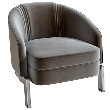 Premium Comfort: Molteni & Chelsea Low Armchair 3D model image 1 