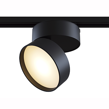 Modern Black Track Lamp 3D model image 1 