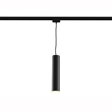 Track TR008-1: Stylish Black Track Lamp 3D model image 1 