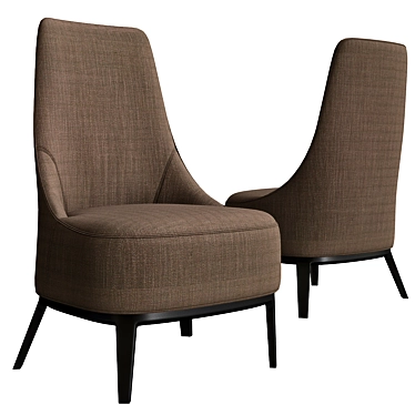 Febo Armchairs: Italian Elegance by Citterio 3D model image 1 