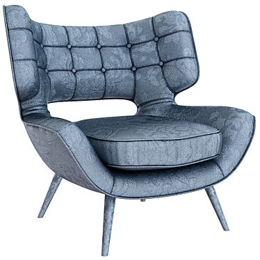 Elegant Mariner Armchair 3D model image 1 