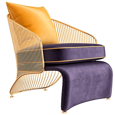 Colette Armchair: Minotti Style & Comfort 3D model image 1 