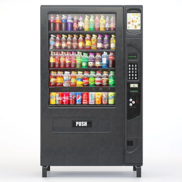 Premium Soda Vending Machine 3D model image 1 