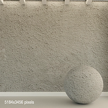 Aged Concrete Wall: Authentic Texture 3D model image 1 