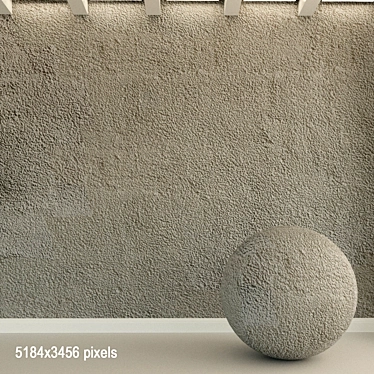 Aged Concrete Wall 3D model image 1 