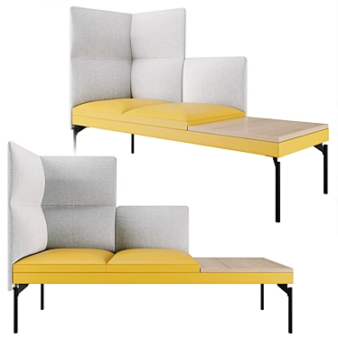 Toronto Modular Sofa: Versatile Design for Open Spaces 3D model image 1 