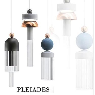 Pleiades Pendant Light: Modern Design 3D model image 1 