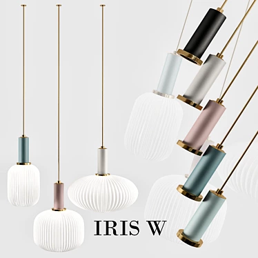 Elegant Modern Pendant Light 3D model image 1 