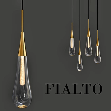 FIALTO Pendant Lighting: Modern and Elegant Design 3D model image 1 
