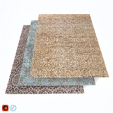 Mischioff Himalayan Wool Carpet 3D model image 1 