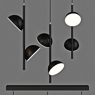 Auhilon Rigatoni Pendant Lamp: Modern Polish Design 3D model image 1 