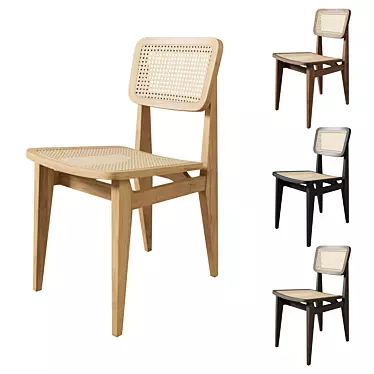 Gubi C Chair: Timeless Elegance 3D model image 1 