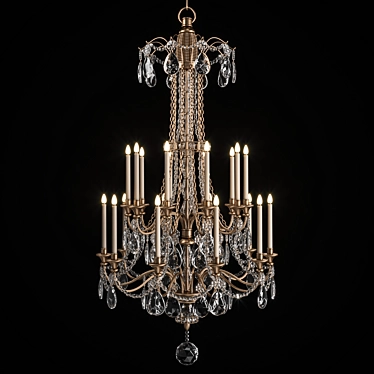 Versailles Queen's Bedroom Chandelier 3D model image 1 