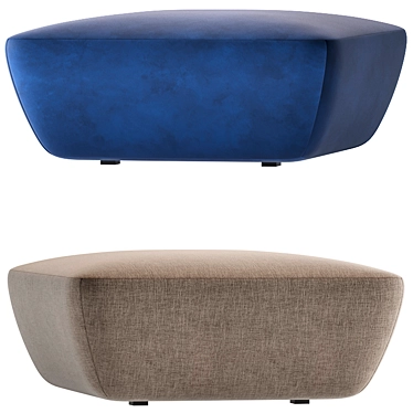 Modern SOHO Puff Ottoman 3D model image 1 