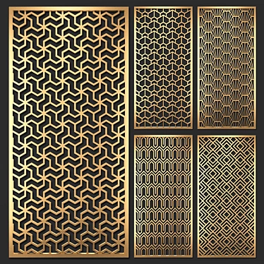 Geometric Decorative Partition 3D model image 1 