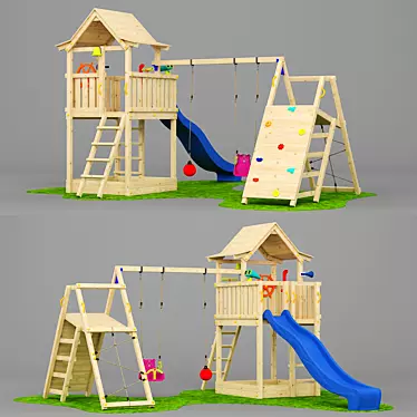 Game Complex Pagoda 1.02: Interactive Playhouse for Endless Fun 3D model image 1 