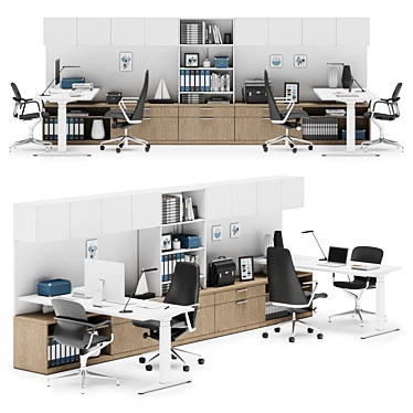 Herman Miller Private Office: Modern Workspace Solution 3D model image 1 