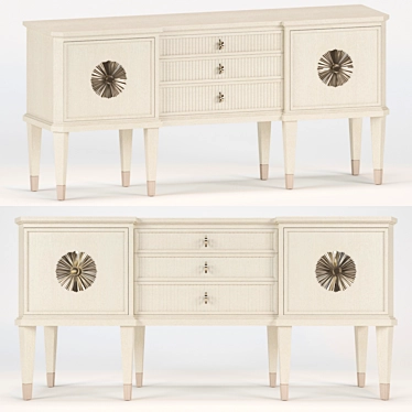 Elegant Bernhardt Allure Sideboard 3D model image 1 