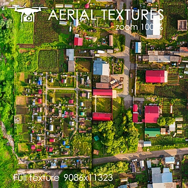 Aerial Country Plot Texture 3D model image 1 