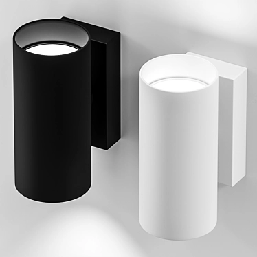 Nymåne Wall Sconce  Black/White 3D model image 1 