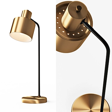 Golden Glow Desk Lamp 3D model image 1 