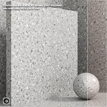 Title: Seamless Stone & Terrazzo Set - 122 Variations 3D model image 1 