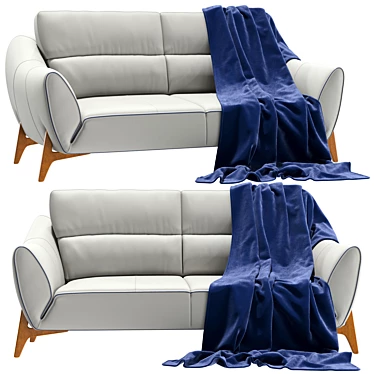 Sleek Sofa Solution 3D model image 1 