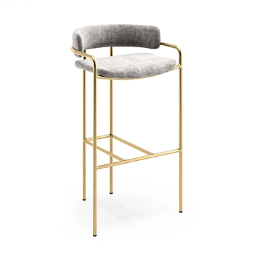 Elegant Lenox Bar Stool 3D model image 1 