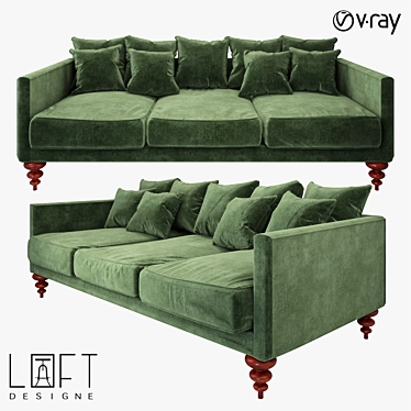 LoftDesigne 4214 Model Sofa 3D model image 1 