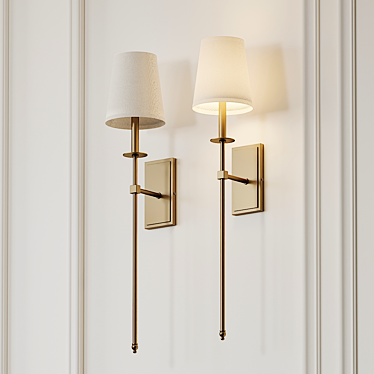 Tyrone Wallchiere Sconce: Elegant and Illuminating 3D model image 1 