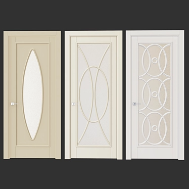 Elegant Classic Interior Doors 3D model image 1 