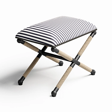 Braddock Small Bench - Compact and Stylish Seating Option 3D model image 1 