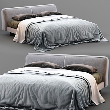 Modern Alivar Bed FENG: Elegant and Stylish 3D model image 1 