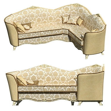 Classic Tiziano Sofa Set 3D model image 1 