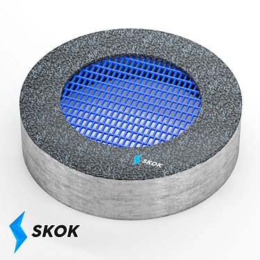 Skok Circle Recessed Trampoline: Safe and Fun Fitness Jumping 3D model image 1 