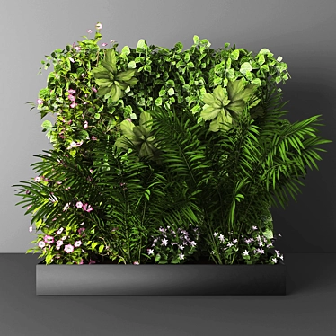 Modern Green Wall Planter: Introducing Фитостена 3D model image 1 