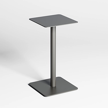 Sleek Square Table Base 3D model image 1 