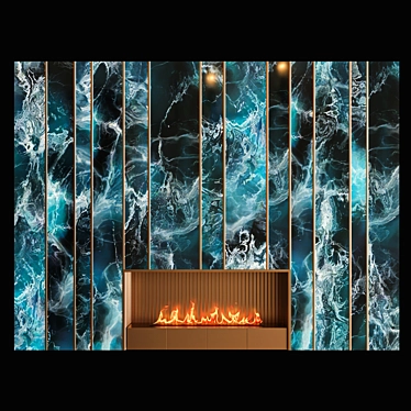 Vintage Fireplace - 360cm 3D Model 3D model image 1 