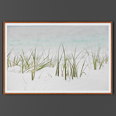 Wooden Framed Art Picture 3D model image 1 