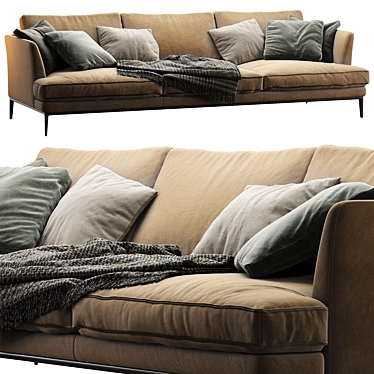 Modern Alivar Portofino Sofa 3D model image 1 