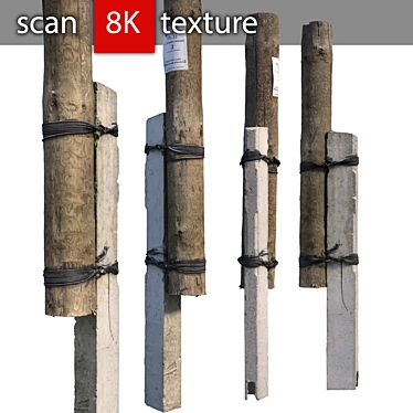 Stylish Concrete Pillar 3D model image 1 