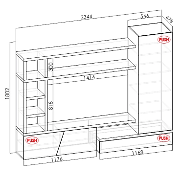 Modular Wall System: KEMPTEN 3D model image 1 