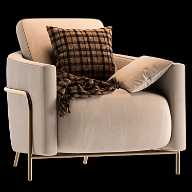 Elegant Formitalia Giulia Armchair 3D model image 1 