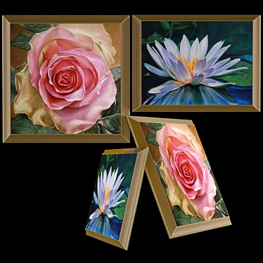 Title: Elegant Floral Masterpieces 3D model image 1 