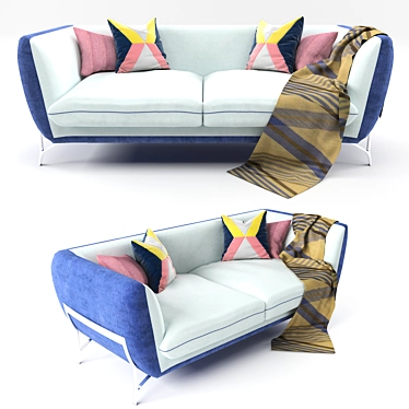 Elegant Borzalino Atena Sofa 3D model image 1 